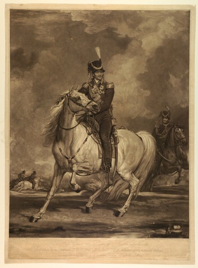 Der Hetman Graf Platoff auf seinem Lieblingspferd von William Ward
