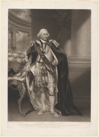 Lord Cornwallis von William Ward after Sir William Beechey