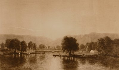 (Wasser- und Viehszene) von William Wellstood