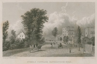 Sir Richard Steeles Cottage, Haverstock Hill von William Westall