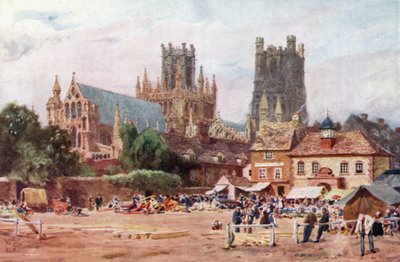 Ely, der Marktplatz von William Wiehe Collins