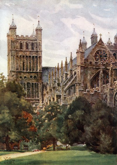 Exeter von den Palastgärten von William Wiehe Collins