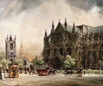 London, Westminster Abbey. Das Nordtransept von William Wiehe Collins