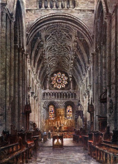 Oxford, Christchurch. Innenraum des Kirchenschiffs von William Wiehe Collins