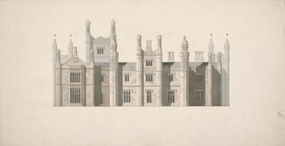 Erhebung eines Entwurfs für die Cambridge Colleges von William Wilkins