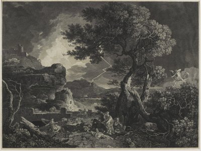 Die Zerstörung der Kinder der Niobe, 1761 von William Woollett