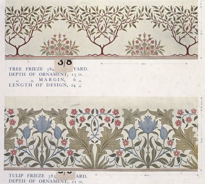 Tapetenmusterbuch, vor 1917 (Druck) von William and Company Morris