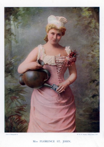 Florence St John, englische Schauspielerin und Sängerin, 1901 von William and Daniel Downey