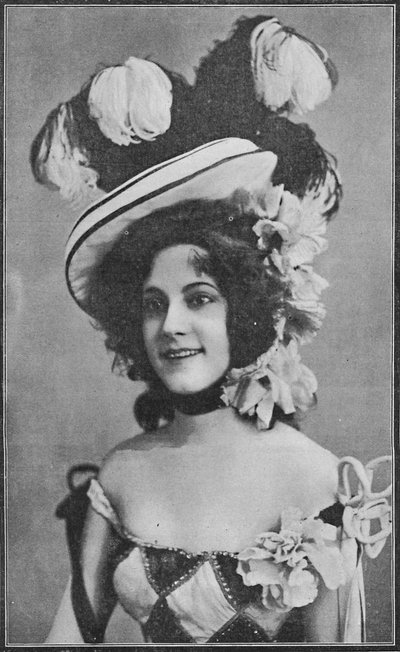 Miss Mabelle Gilman, das bezaubernde Mädchen im Casino - Das Casino-Mädchen am Shaftesbury von William and Daniel Downey