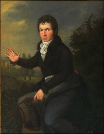 Porträt von Ludwig van Beethoven, ca. 1805 von Willibrord Josef Maehler