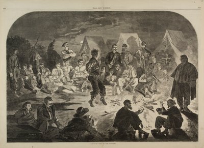 Ein Biwakfeuer am Potomac, aus Harper