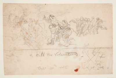 Ein Aufruf für Freiwillige von Winslow Homer