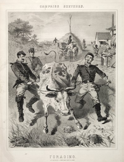 Kampagnenskizzen: Nahrungssuche von Winslow Homer