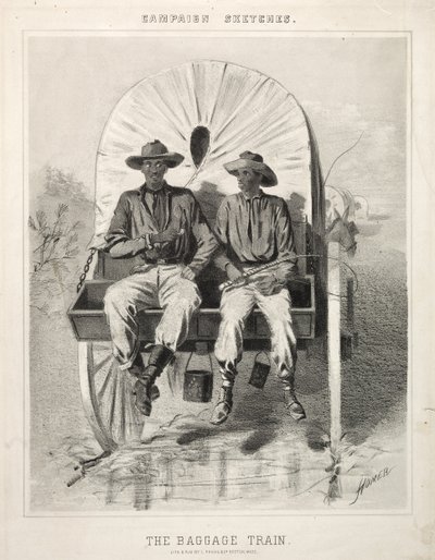 Kampagnenskizzen: Der Gepäckzug, 1863 von Winslow Homer