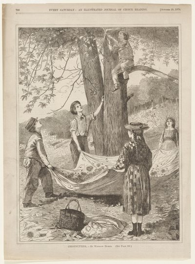Kastaniensammeln von Winslow Homer