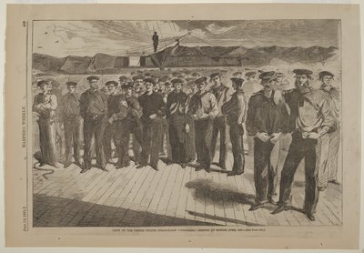 Besatzung der U. S. Dampfsloop Colorado, eingeschifft in Boston, Juni 1861 von Winslow Homer