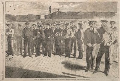 Besatzung der United States Steam-Sloop Colorado, eingeschifft in Boston, Juni 1861 von Winslow Homer