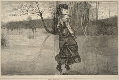 Eine Figur schneiden, aus Every Saturday, 4. Februar 1871 von Winslow Homer