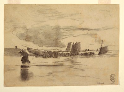 Strand bei Ebbe, Cullercoats, England von Winslow Homer