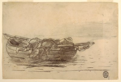 Fischer, die über Bordwände klettern, Cullercoats, England, 1881-82 von Winslow Homer