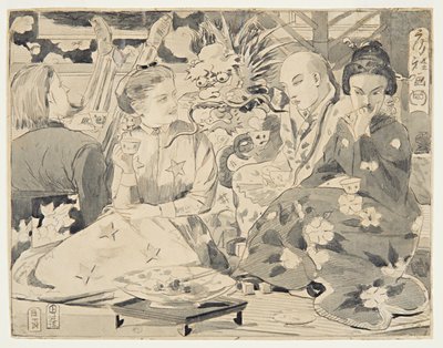 Internationale Teeparty, ca. 1867 von Winslow Homer