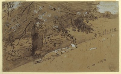 Hirtin ruht unter einem Baum, 1878 von Winslow Homer