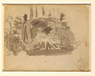 Soldaten beim Zelten, 1862 von Winslow Homer