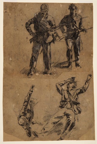 Studien von Soldaten, 1863–65 von Winslow Homer