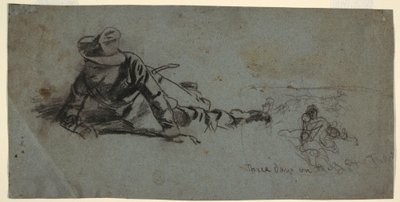 Drei Tage an der Front, ca. 1863 von Winslow Homer
