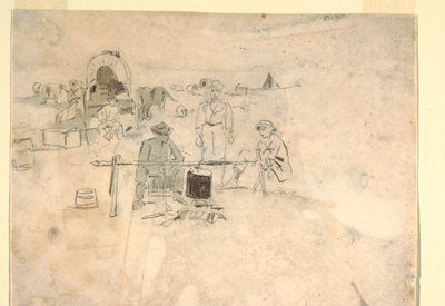 Zwei Studien eines Hornisten von Winslow Homer