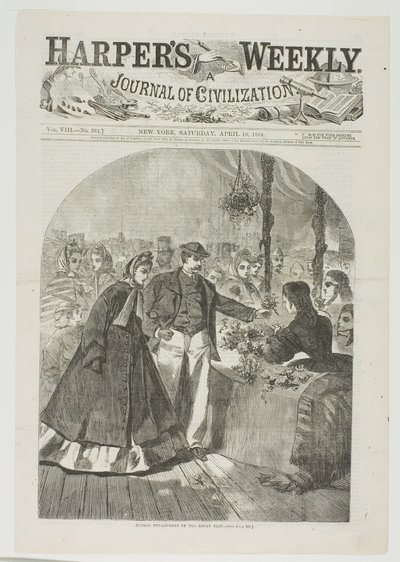 Blumenabteilung der großen Messe von Winslow Homer