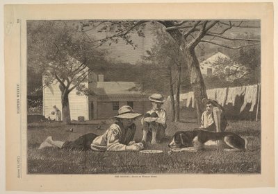 Grafikdesign, "The Nooning", August 1873 von Winslow Homer