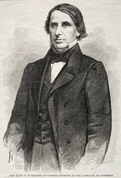 Hon. Elihu B. Washburne, Vorsitzender des Handelsausschusses von Illinois von Winslow Homer