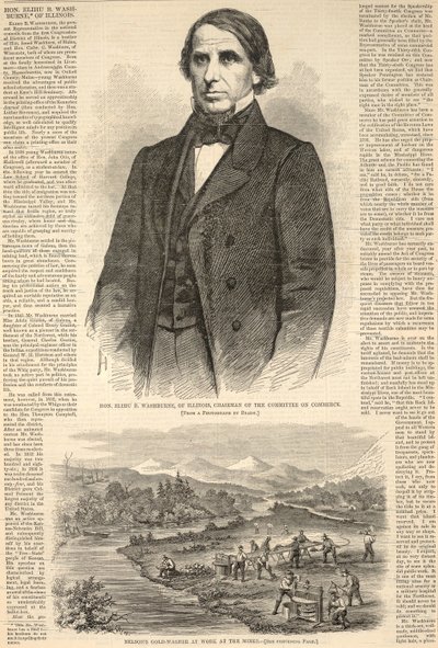 Hon. Elihu B. Washburne aus Illinois, Vorsitzender des Handelsausschusses, aus Harper