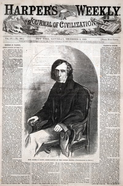Hon. Roger B. Taney, Oberster Richter der Vereinigten Staaten, aus Harper