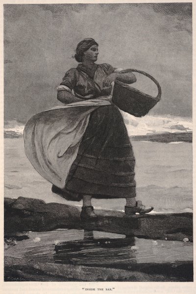 In der Bar, aus The Century Magazine, November 1883 von Winslow Homer