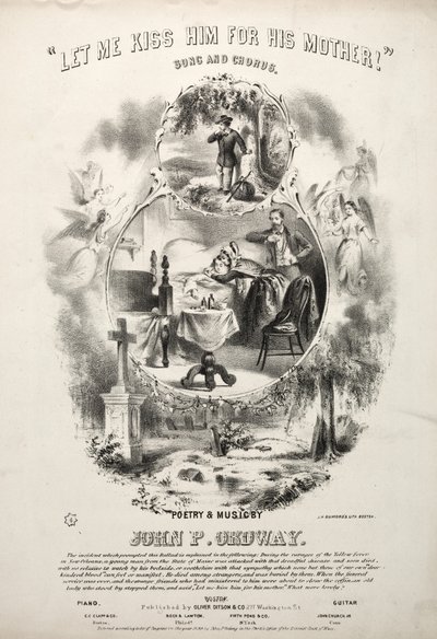 Lass mich ihn für seine Mutter küssen - Notenblatt Cover von Winslow Homer