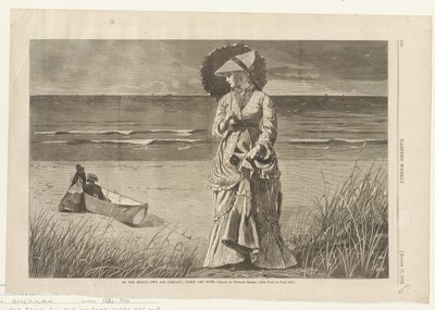 Am Strand--Zwei sind Gesellschaft, Drei sind keiner von Winslow Homer