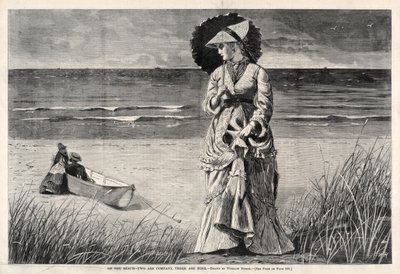Am Strand - Zwei sind Gesellschaft, drei sind keiner von Winslow Homer