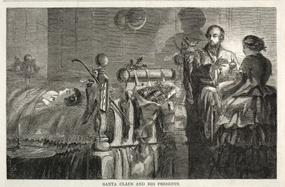 Weihnachtsmann und seine Geschenke, 1858 von Winslow Homer