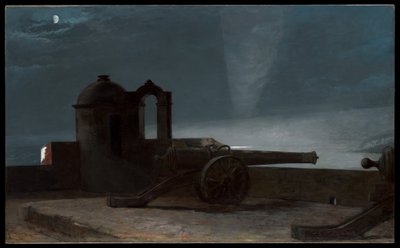 Suchscheinwerfer am Hafeneingang, Santiago de Cuba von Winslow Homer