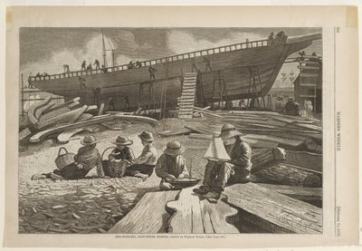 Schiffbau, Gloucester Hafen von Winslow Homer