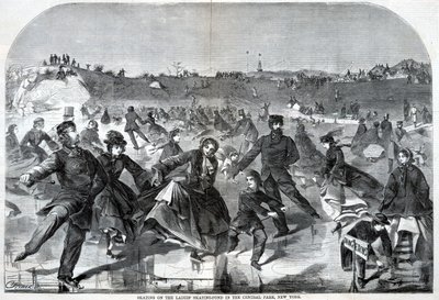 Schlittschuhlaufen auf dem Damen-Schlittschuhteich - Central Park, aus Harper