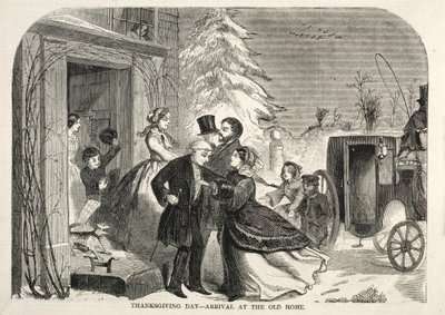 Erntedankfest - Ankunft im alten Zuhause, 1858 von Winslow Homer