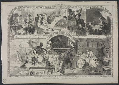 Erntedankfest, 1860 - Die zwei großen Gesellschaftsklassen, 1860 von Winslow Homer