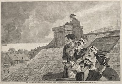 Die Schlacht von Bunker Hill - Beobachtung des Kampfes von Copp