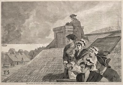 Die Schlacht von Bunker Hill - Beobachtung des Kampfes von Copps Hill in Boston, 1875 von Winslow Homer