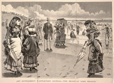 Der Strand von Long Branch, aus Appletons