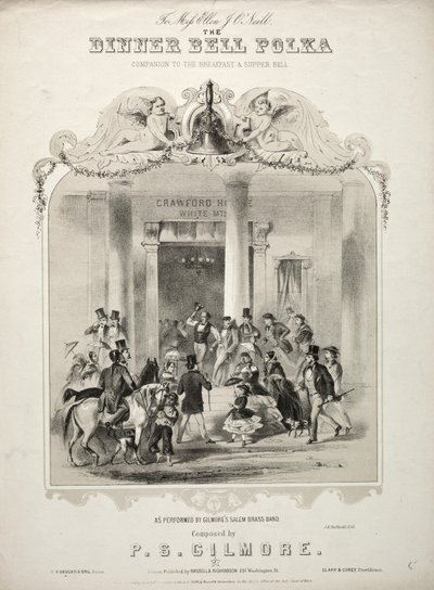 Das Abendessen Glocken-Polka - Notenblatt Cover von Winslow Homer