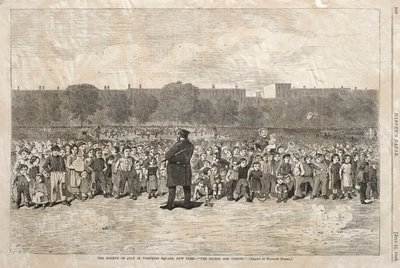 Der vierte Juli im Tompkins Square, New York - "Die Soldaten kommen" von Winslow Homer